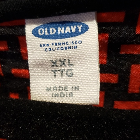 NWOT Old Navy Geo Print Plus Size Blouse - Red XXL - Picture 4 of 4